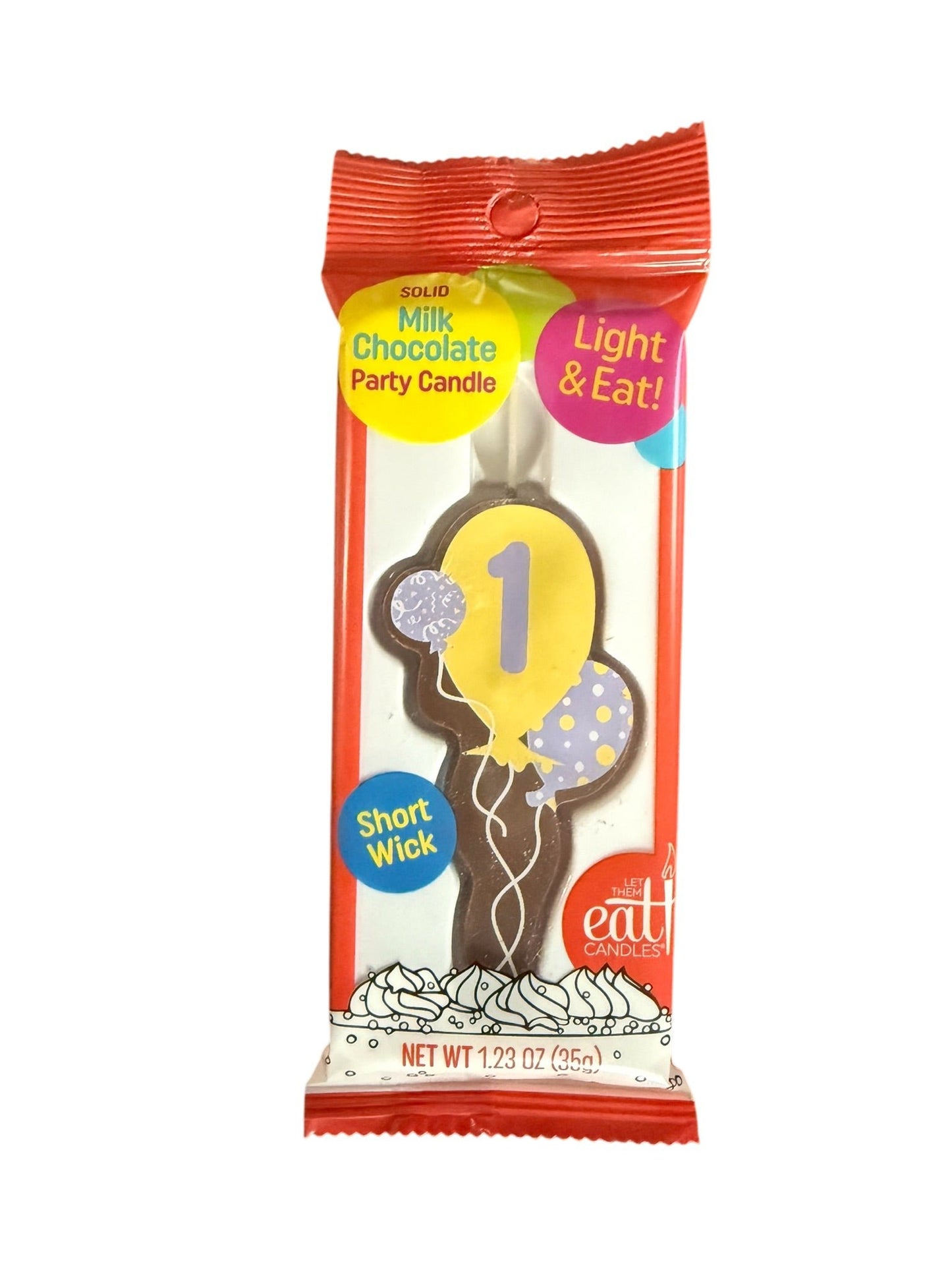 Case Pack: #1 balloons (5-count, Milk Chocolate)