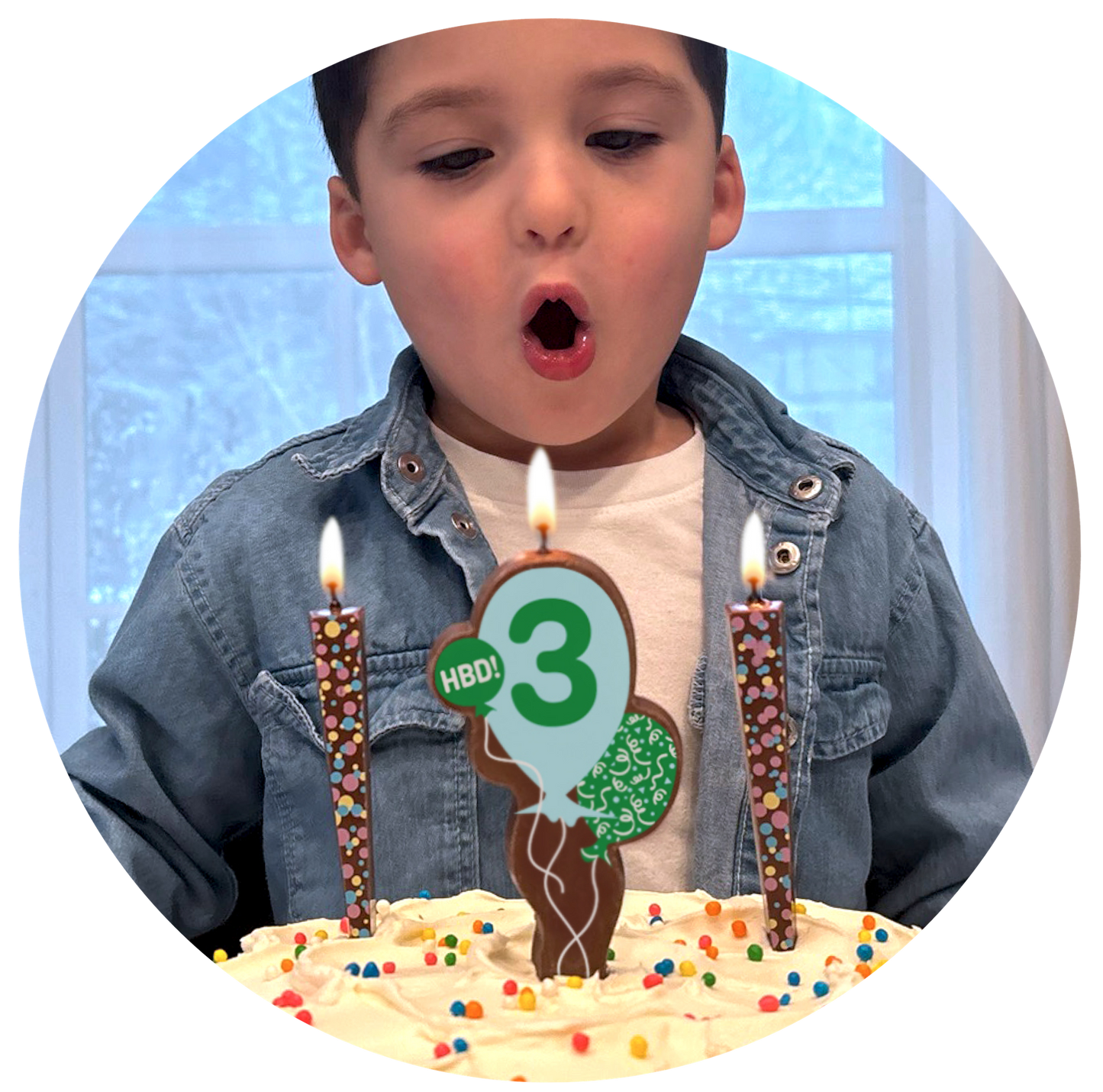Case Pack: #3 balloons (5-count, Milk Chocolate)