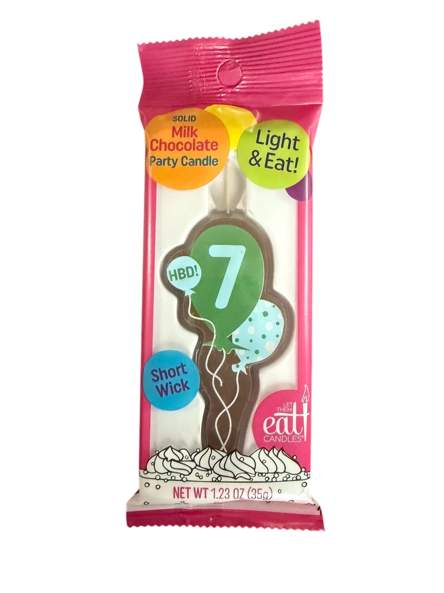 Case Pack: #7 balloons (5-count, Milk Chocolate)