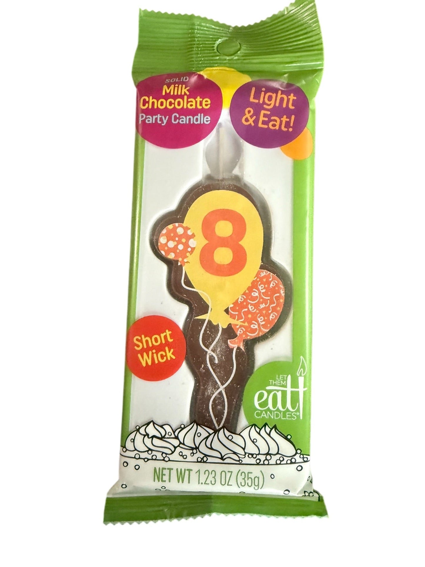 Case Pack: #8 balloons (5-count, Milk Chocolate)
