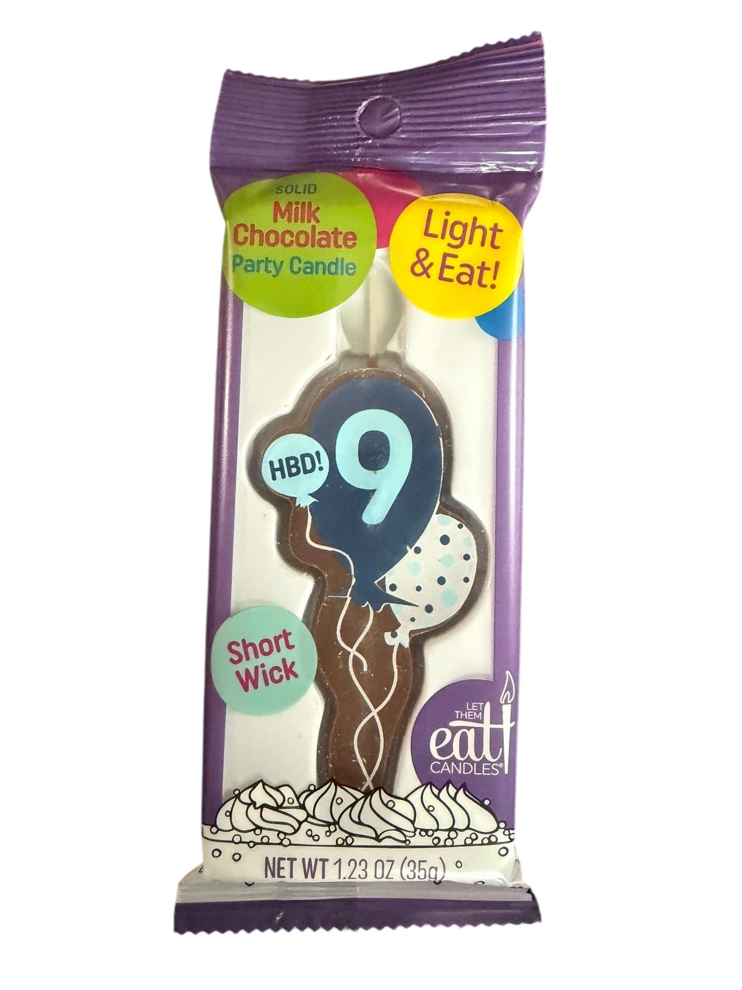 Case Pack: #9 balloons (5-count, Milk Chocolate)