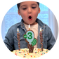 Case Pack: #3 balloons (5-count, Milk Chocolate)