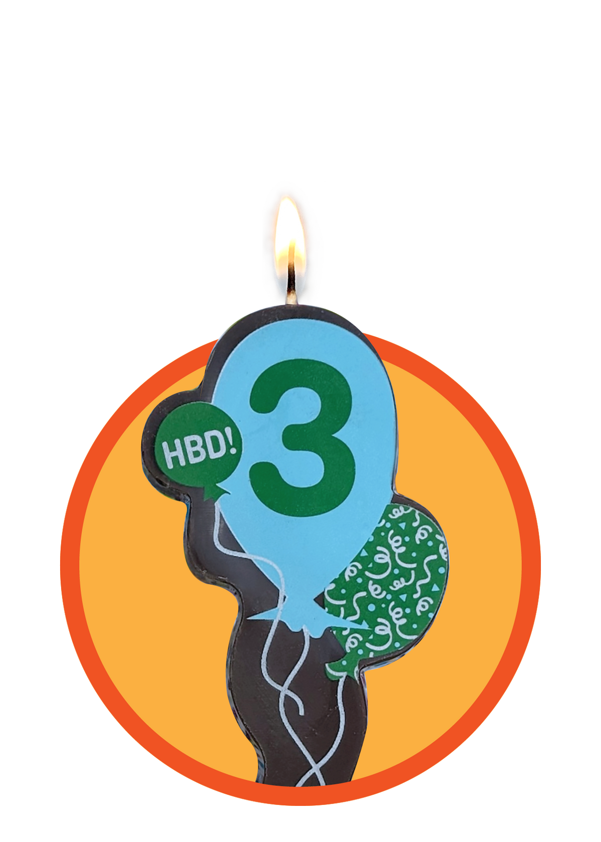 Balloon Candle #3 | Milk Chocolate